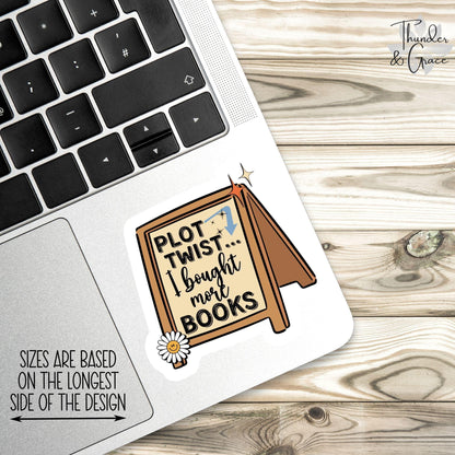Plot Twist I Bought More Books sticker – view 2