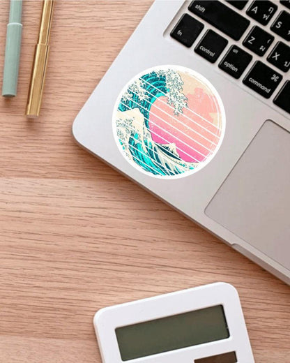 Ocean Wave sticker – view 3