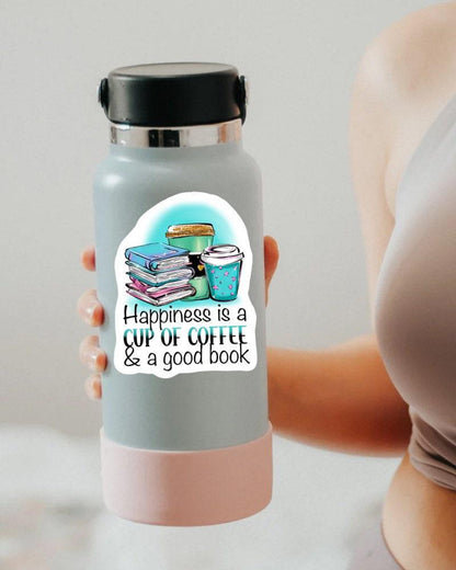 Happiness Is a Cup of Coffee sticker – view 4