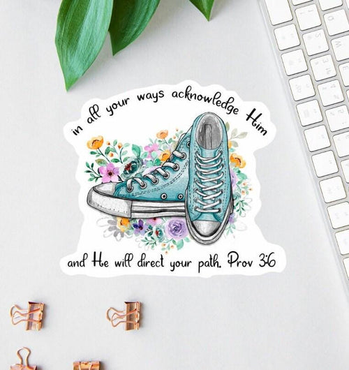 In All Your Ways Acknowledge Him sticker