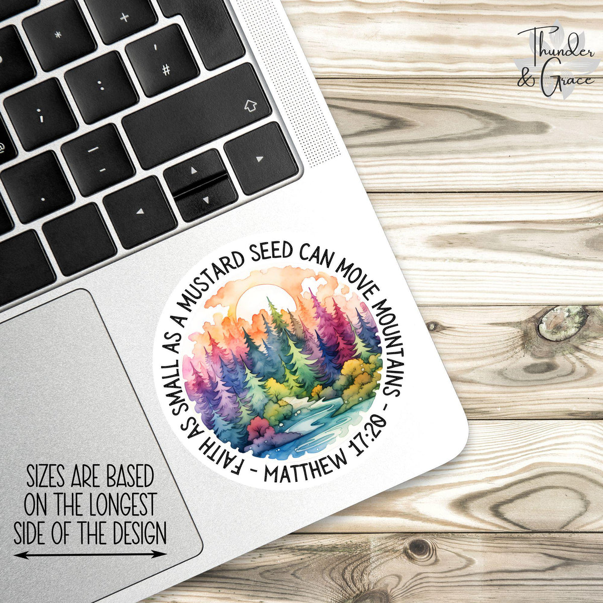 Mustard Seed Faith sticker, matthew 17 20 – view 2