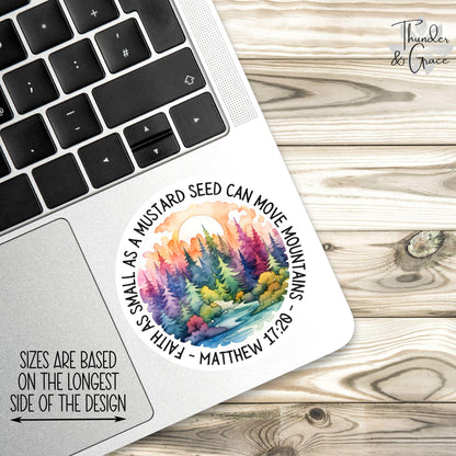 Mustard Seed Faith sticker, matthew 17 20 – view 2