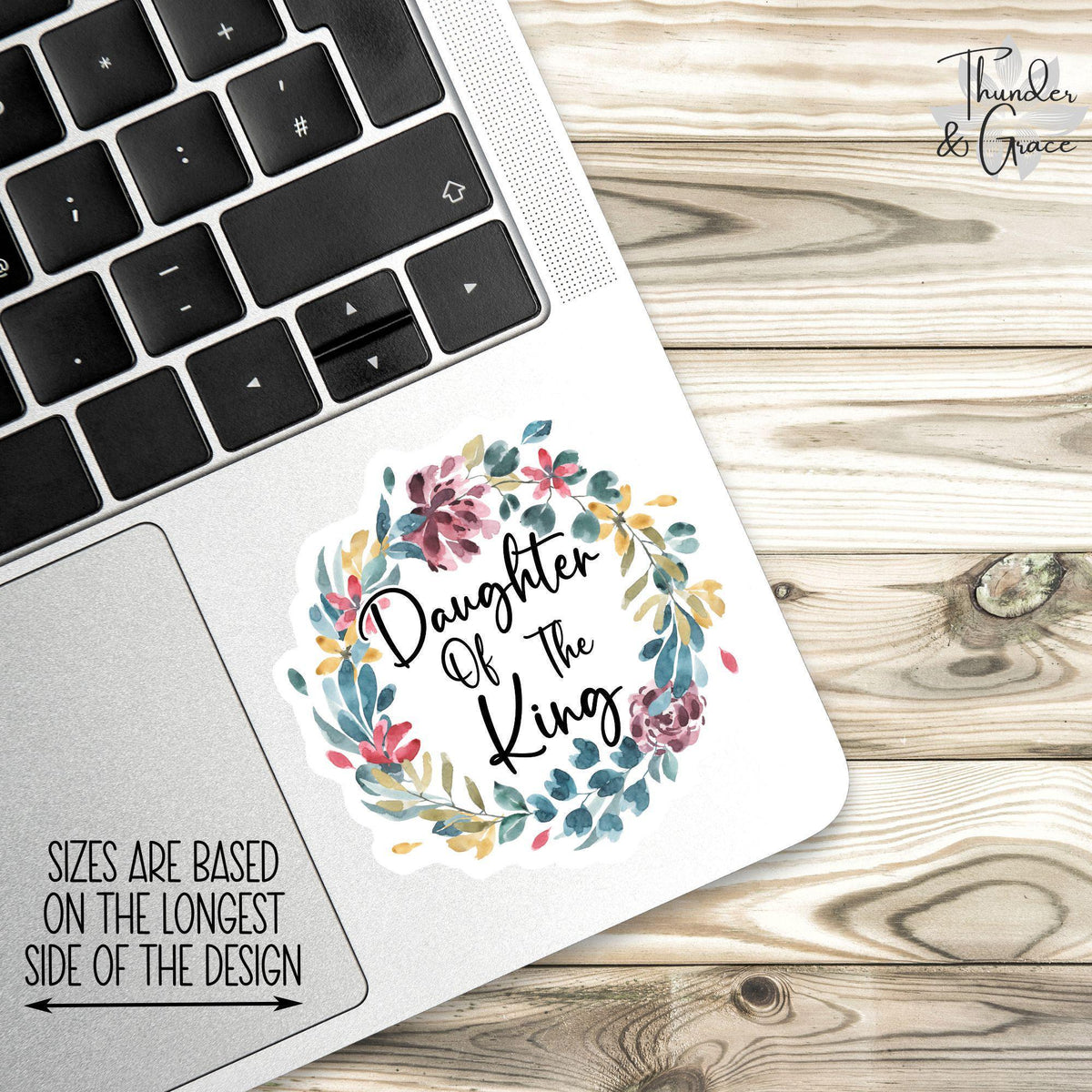 Daughter of the King sticker – view 2