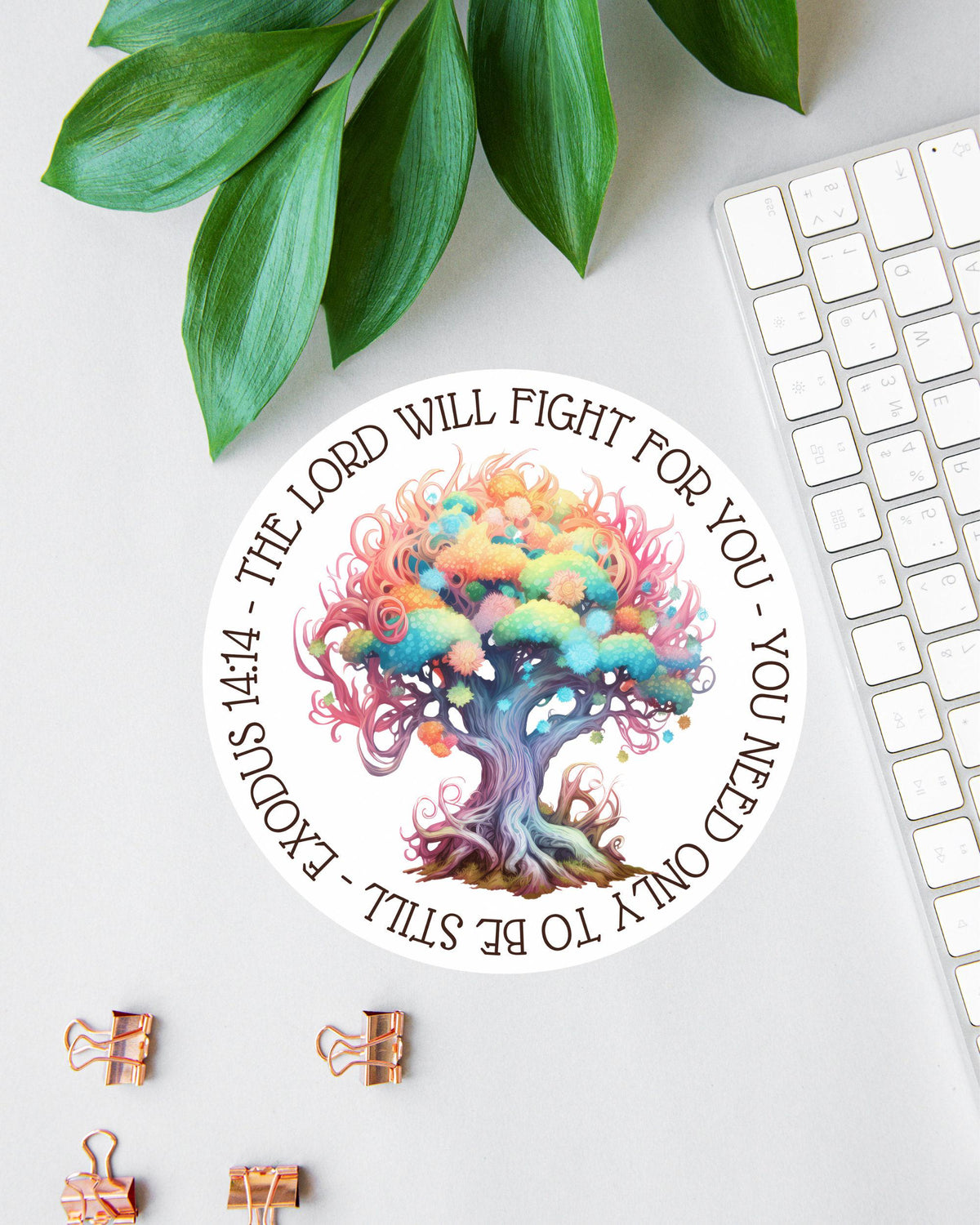 The Lord Will Fight for You sticker