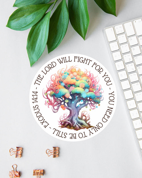 The Lord Will Fight for You sticker