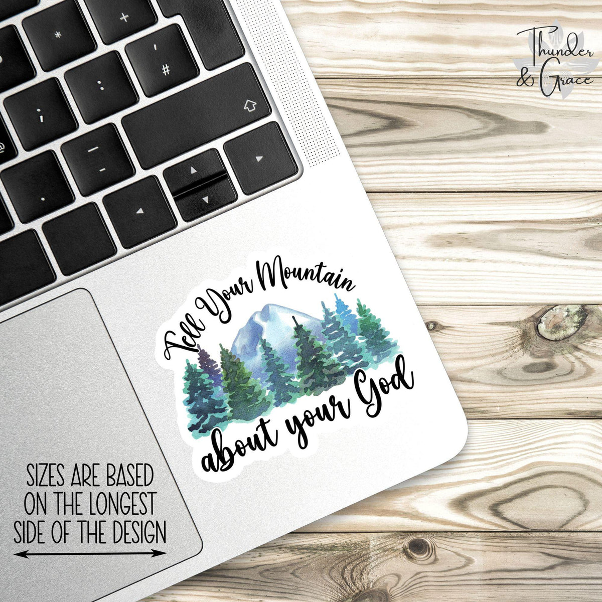 Tell Your Mountain About Your God sticker – view 3