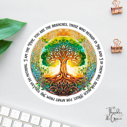I Am the Vine sticker, john 15:5