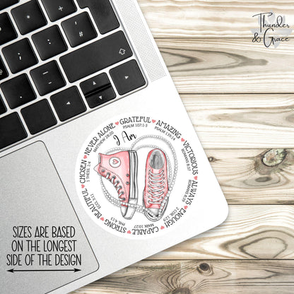 I Am sticker, sunday school – view 2