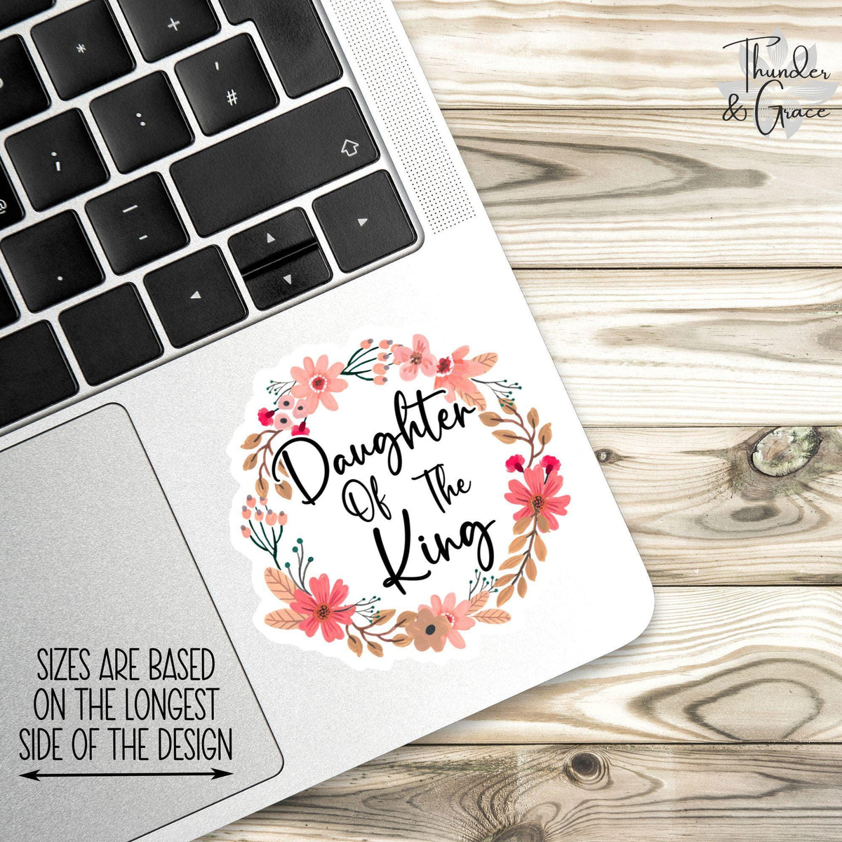 Daughter of the King sticker – view 2