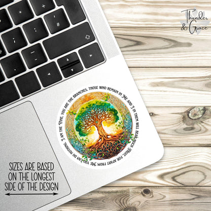 I Am the Vine sticker, john 15:5 – view 2