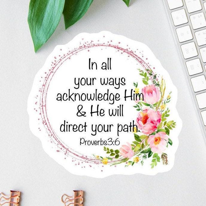 Proverbs sticker