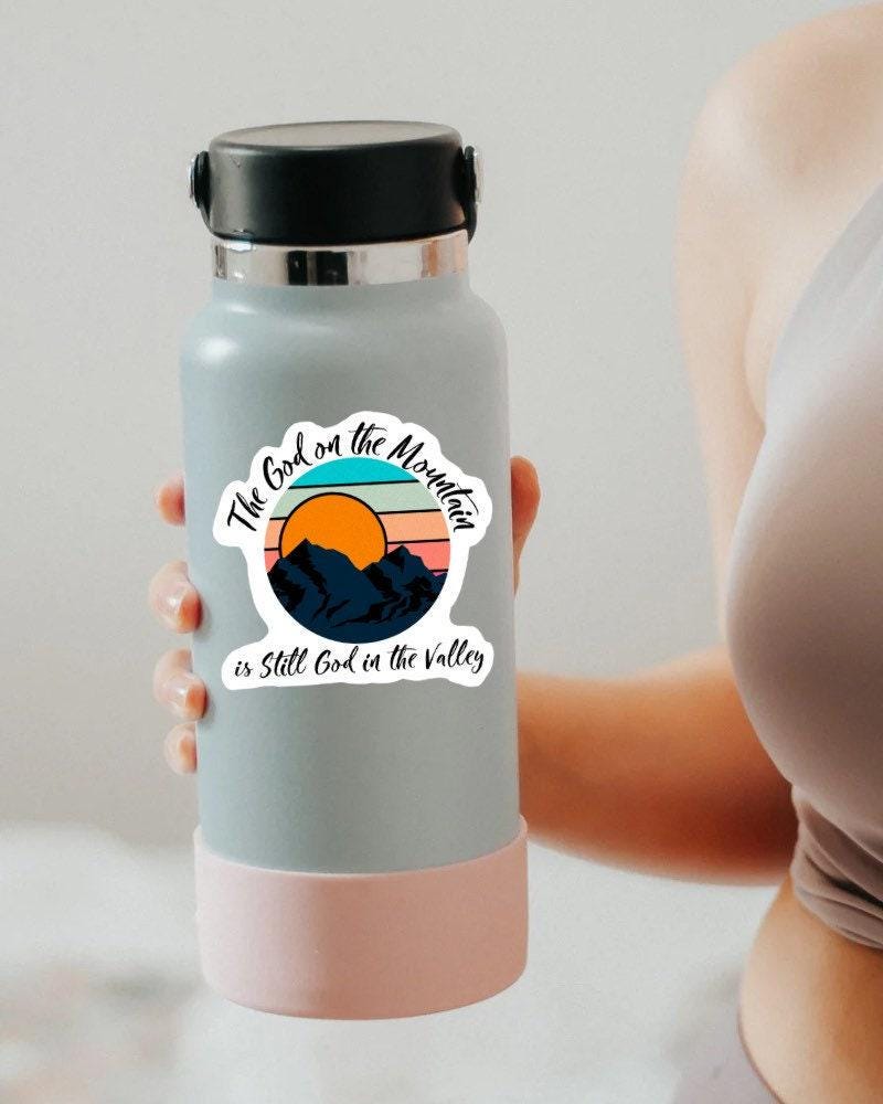 The God on the Mountain sticker – view 2