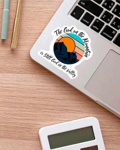 The God on the Mountain sticker – view 3
