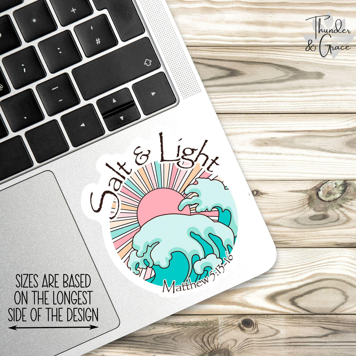 Salt and Light sticker – view 2