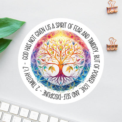 Fear Not sticker, 2 timothy 1