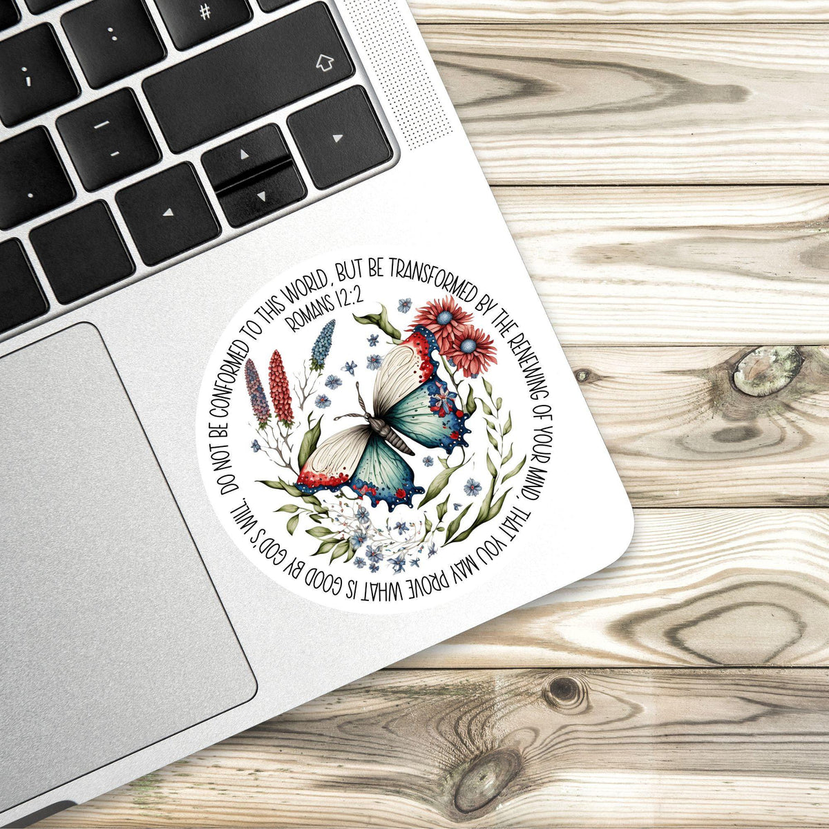 Transformed by God sticker – view 3