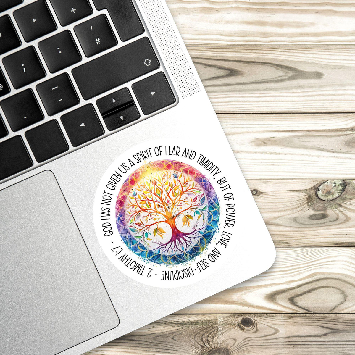 Fear Not sticker, 2 timothy 1 – view 3