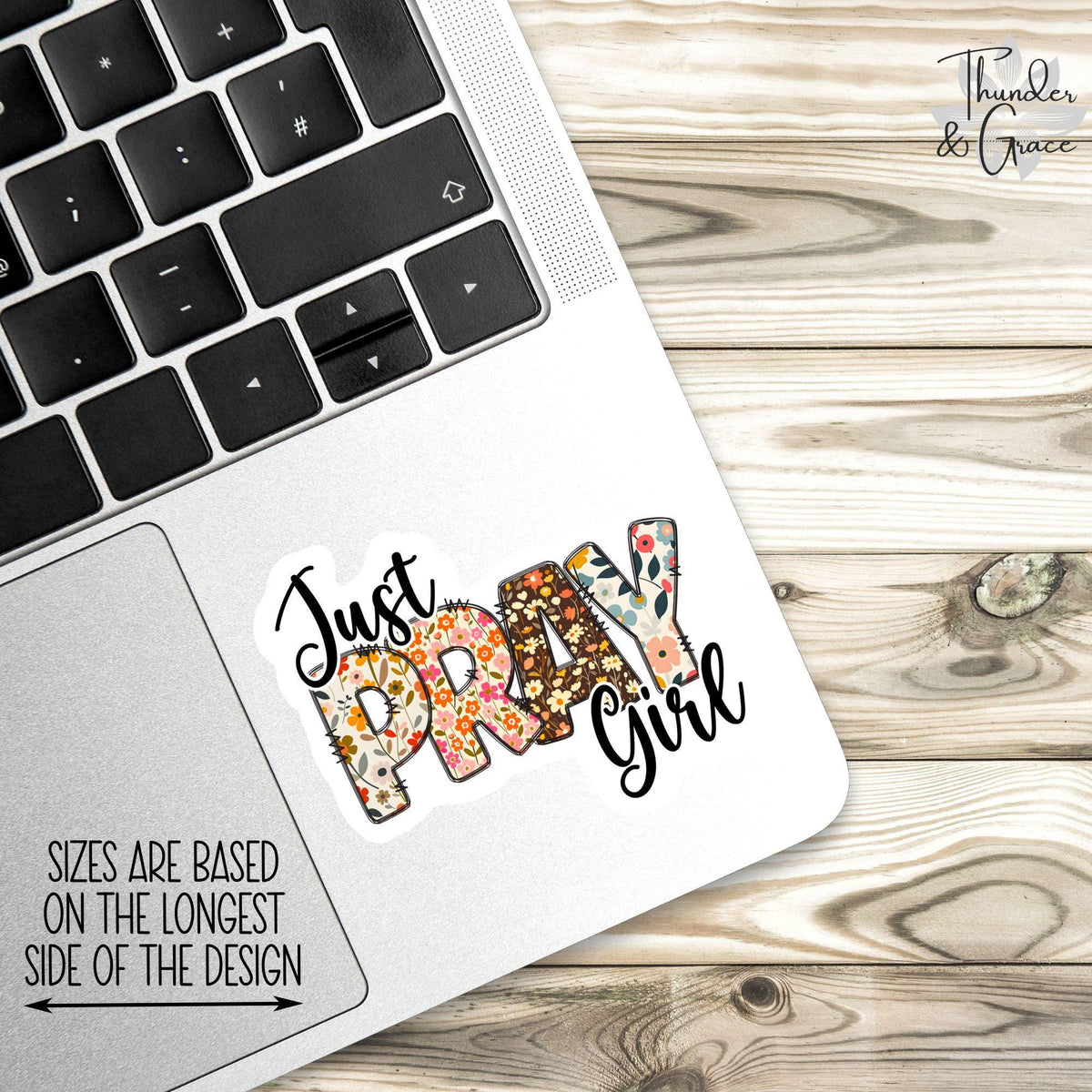 Just Pray Girl sticker – view 2