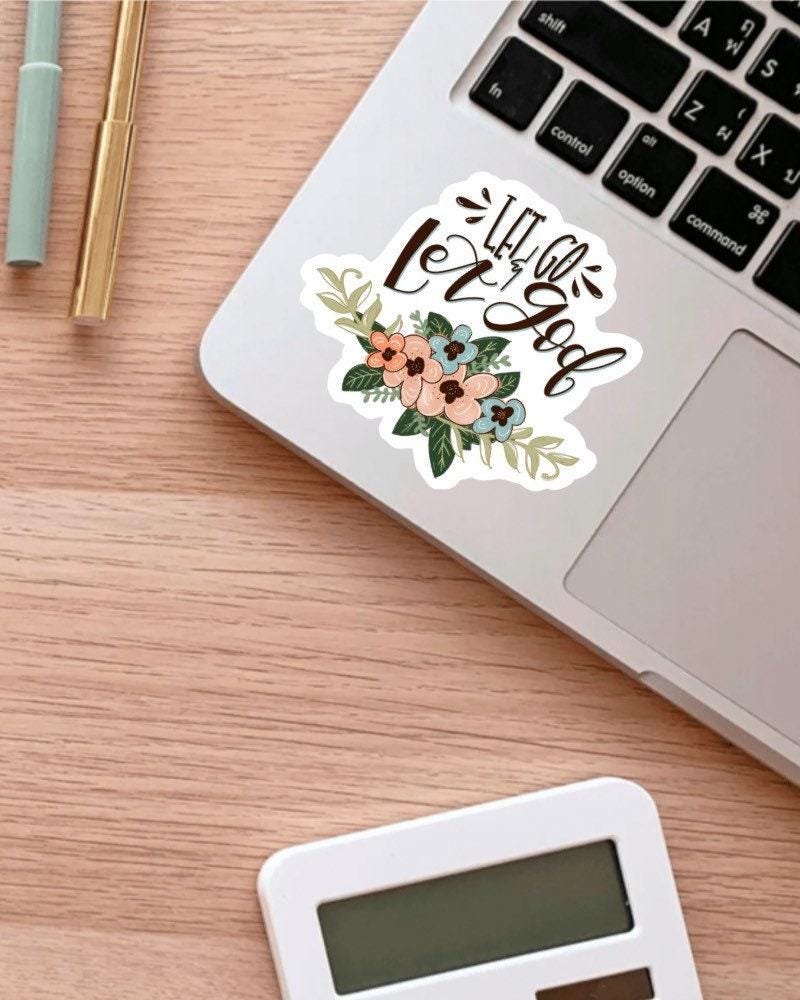 Let Go & Let God sticker – view 3