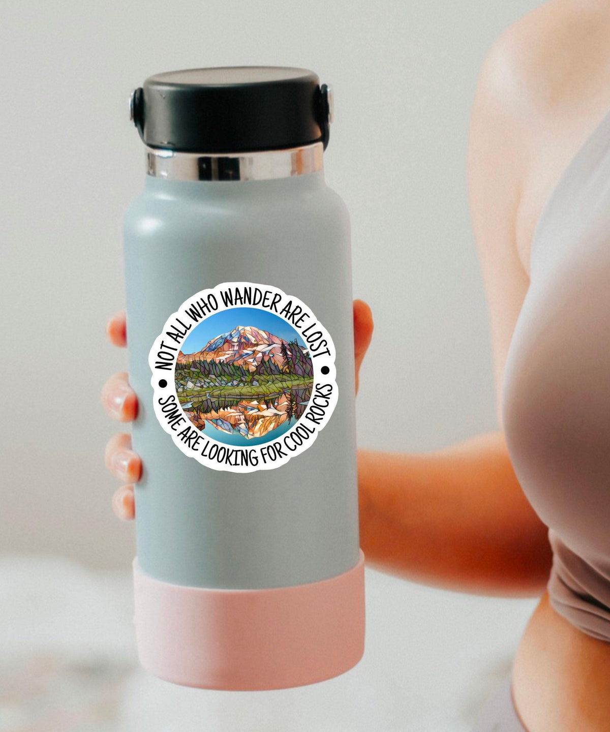 Not All Who Wander Are Lost sticker – view 2