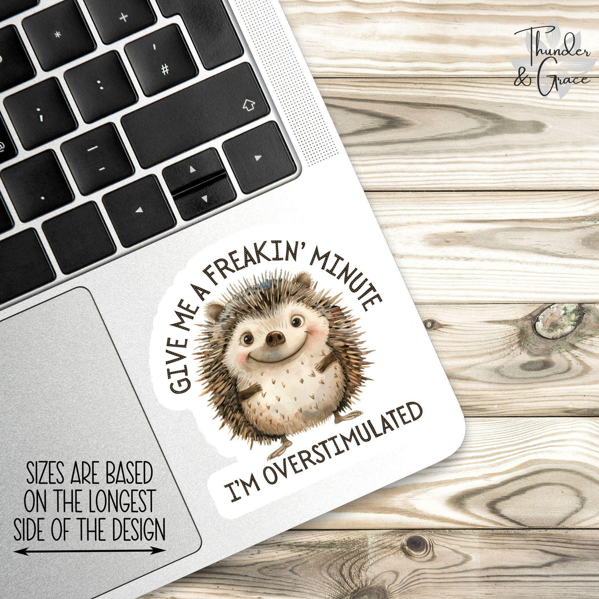 Give Me a Minute sticker, i'm overstimulated – view 2