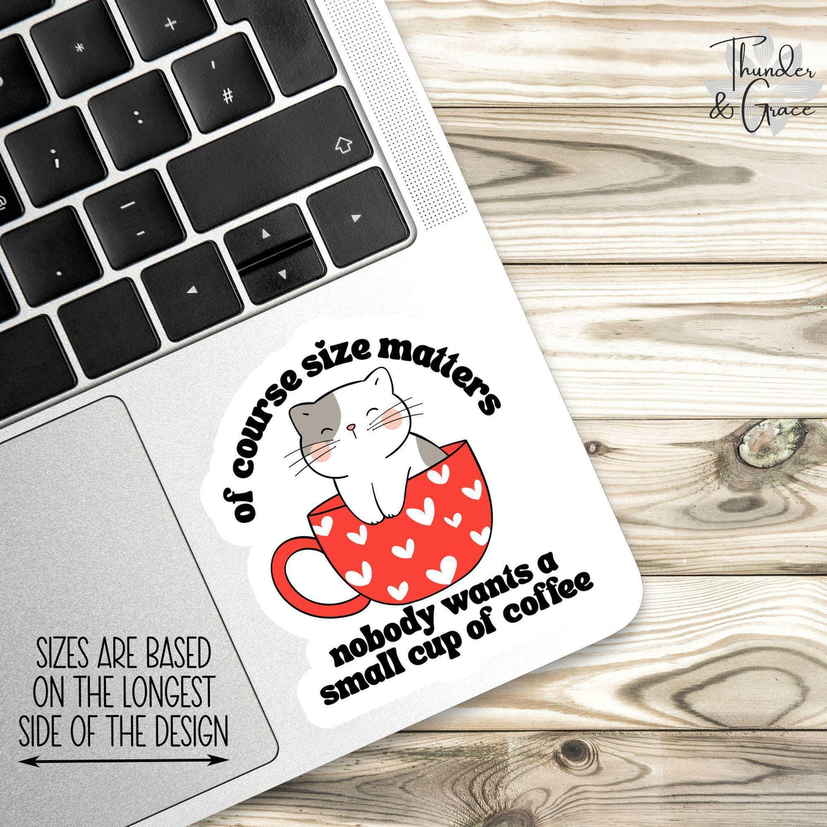 Of Course Size Matters sticker – view 2