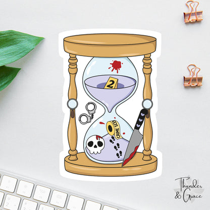 True Crime Lover sticker, so many books so little time