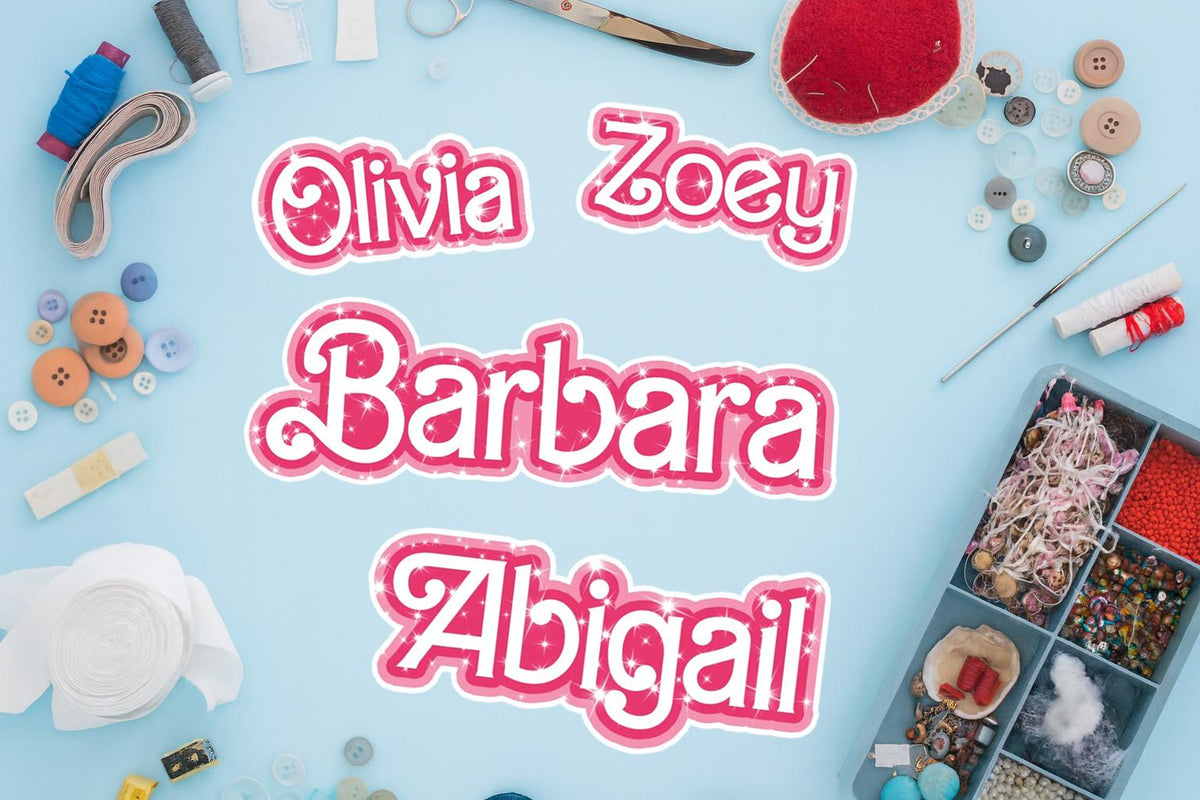 Custom Pink Retro Name Sticker by Stickreews