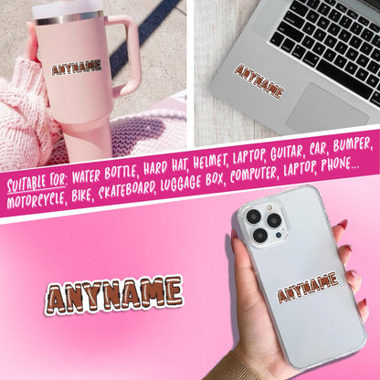 Custom football team player sticker with a name – view 3