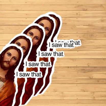 Jesus I Saw That Sticker 5-Pack sticker pack – view 2