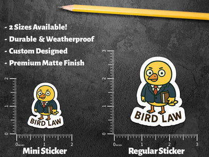 Bird Law sticker – view 2