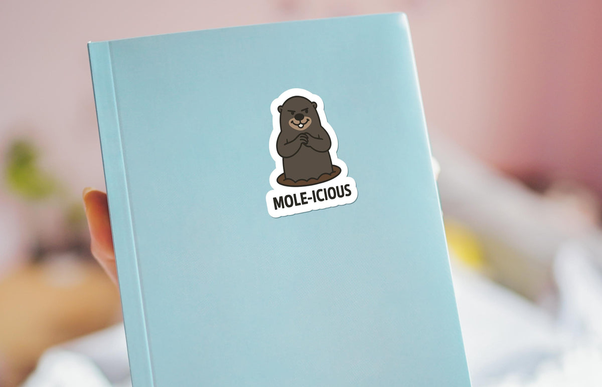 Mole-icous sticker, malicious mole pun – view 3