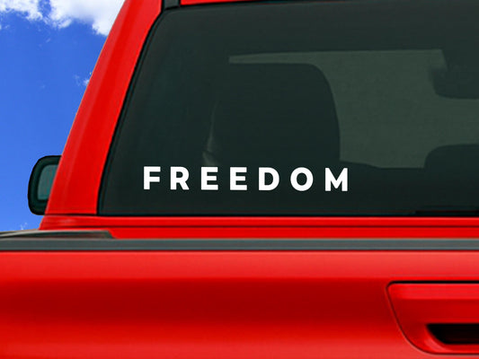 Freedom Patriotic Car Decal vinyl decal, in memory design