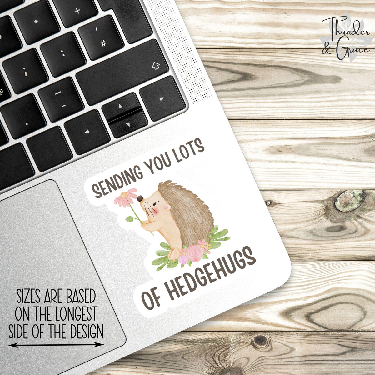 Cute Hedgehog sticker – view 3