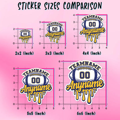 Custom Football Drip Team Name Sticker by Stickreews — view 3