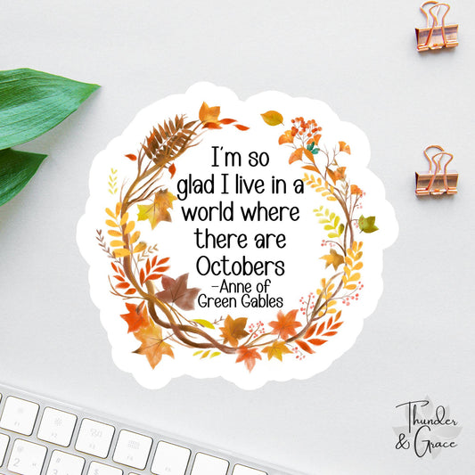 Anne of Green Gables sticker, anne of green gables quote