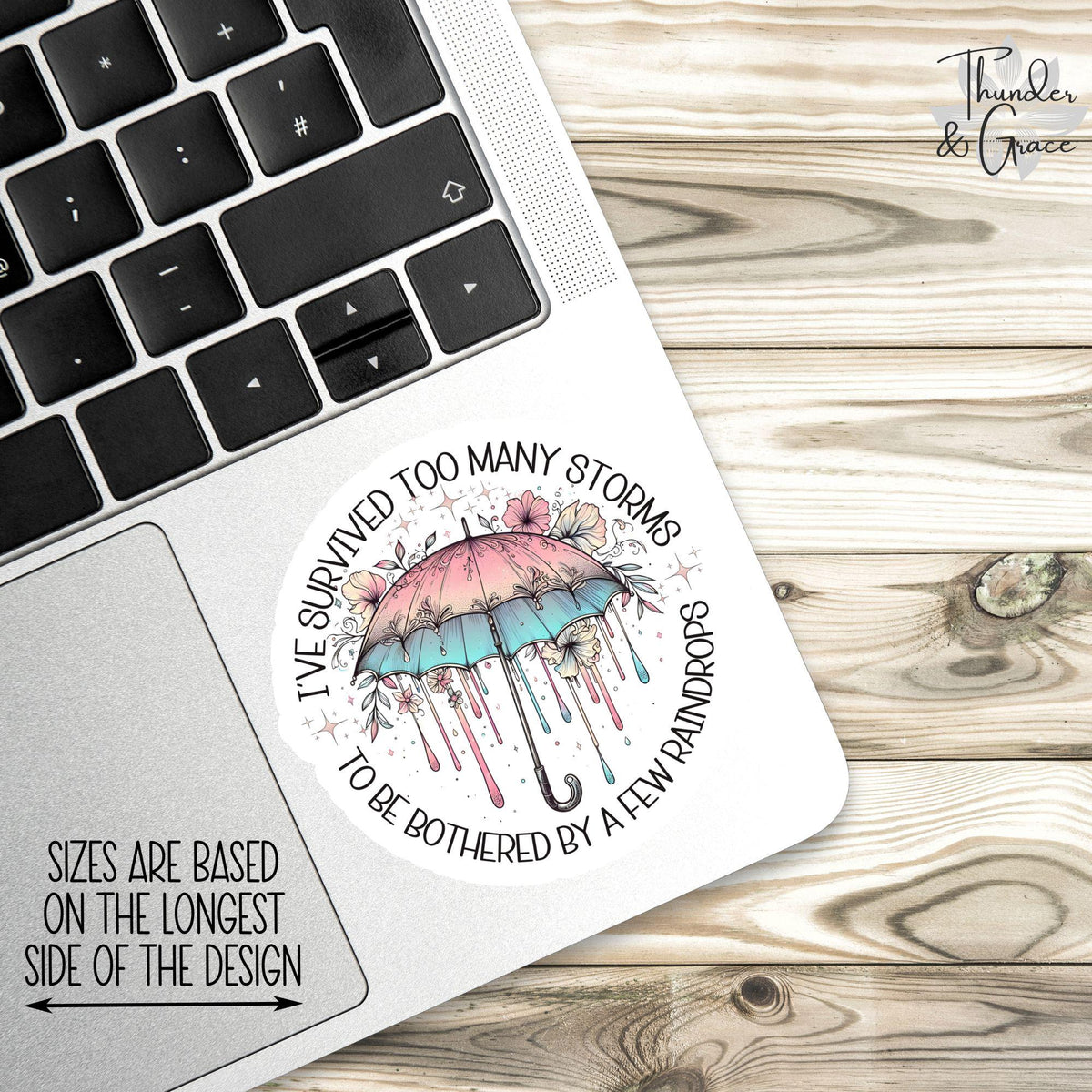 I've Survived Too Many Storms sticker – view 3