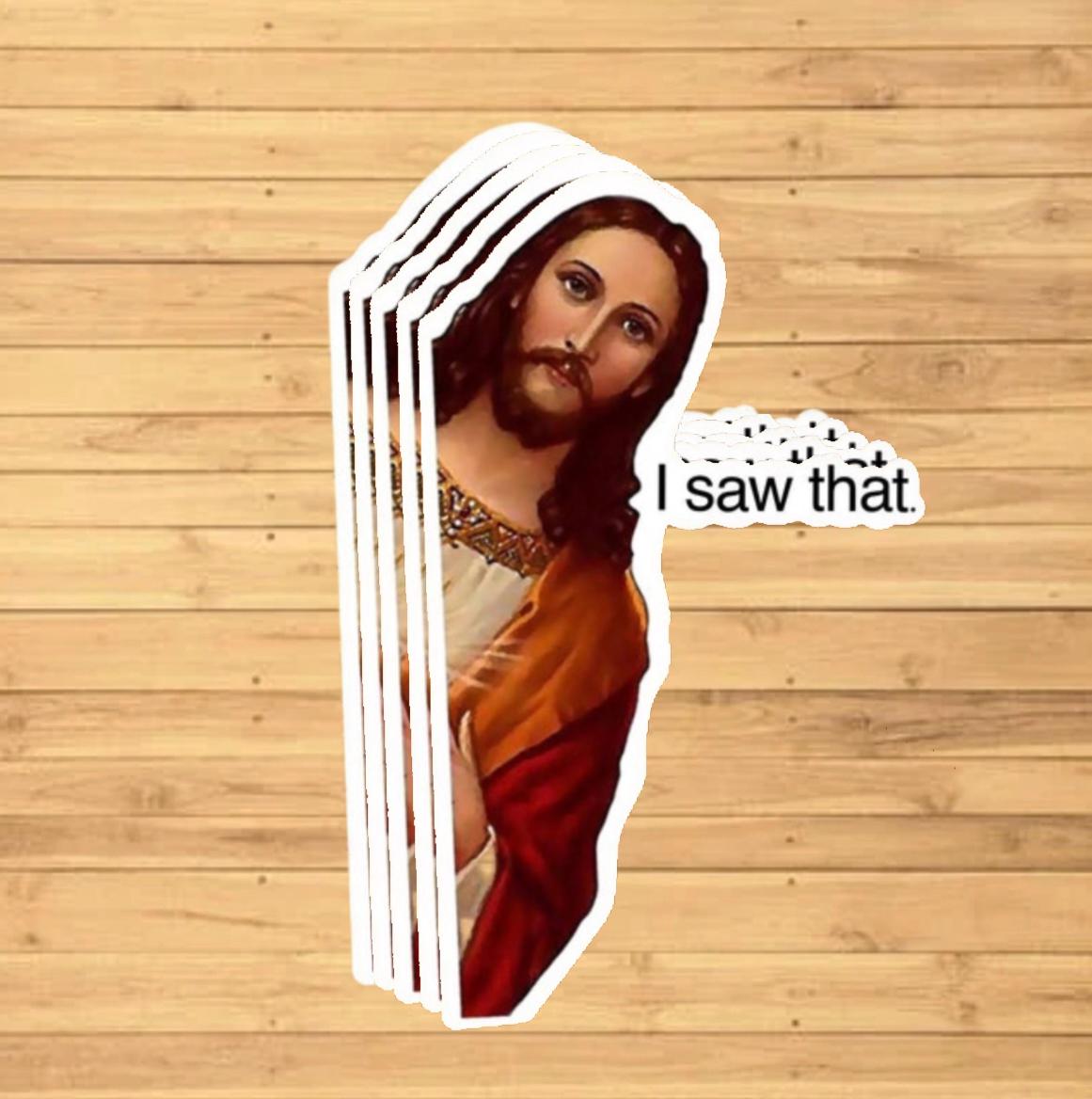 Jesus I Saw That Sticker 5-Pack sticker pack