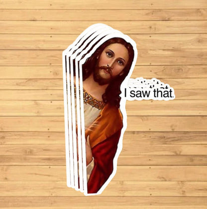 Jesus I Saw That Sticker 5-Pack sticker pack