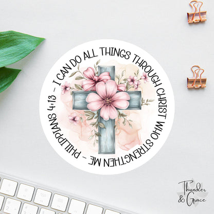 I Can Do All Things Through Christ Who Strengthens Me sticker