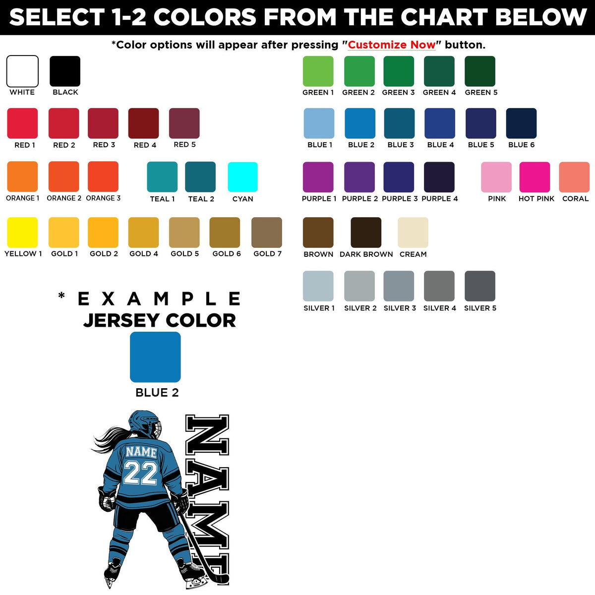 Custom Hockey Skater Name & Number Sticker by Stickreews — view 2