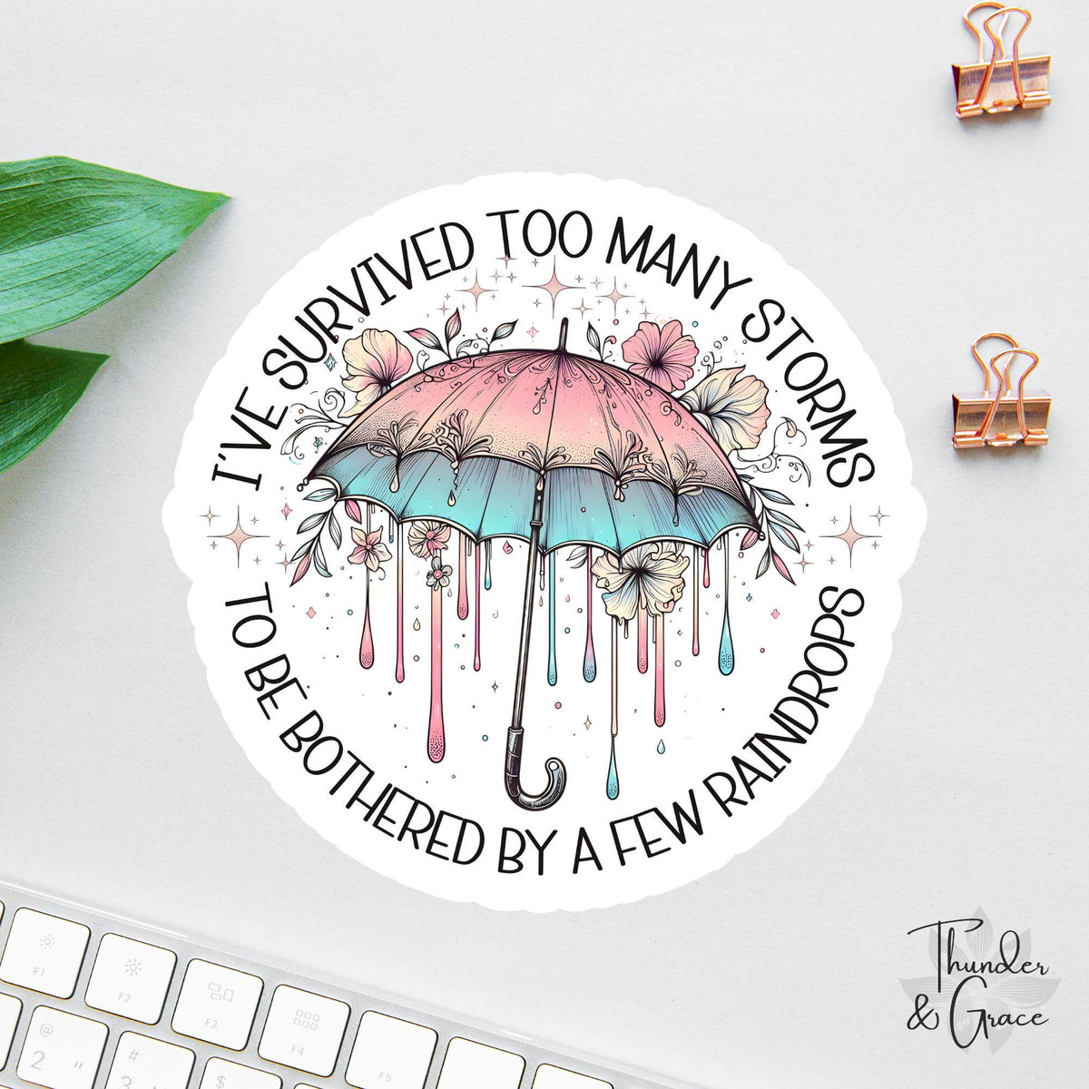 I've Survived Too Many Storms sticker