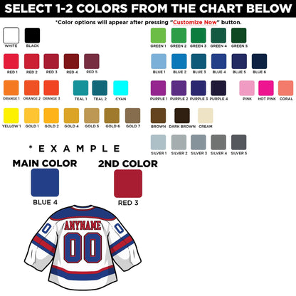 Custom Hockey Jersey Name & Number Sticker by Stickreews — view 2