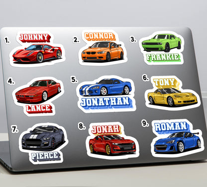 Custom Sports Car sticker, exotic & electric car
