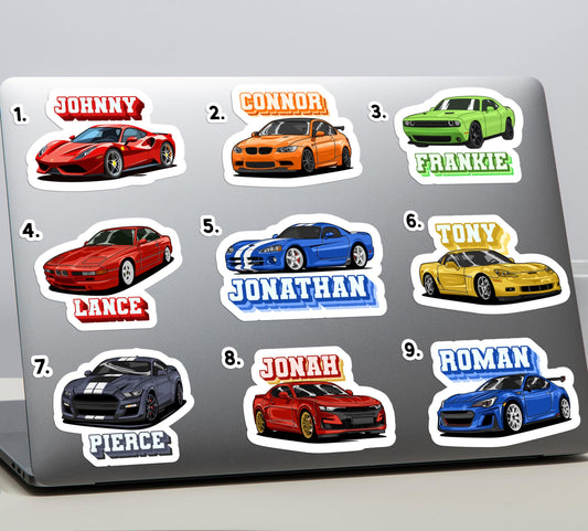 Custom Sports Car sticker, exotic & electric car