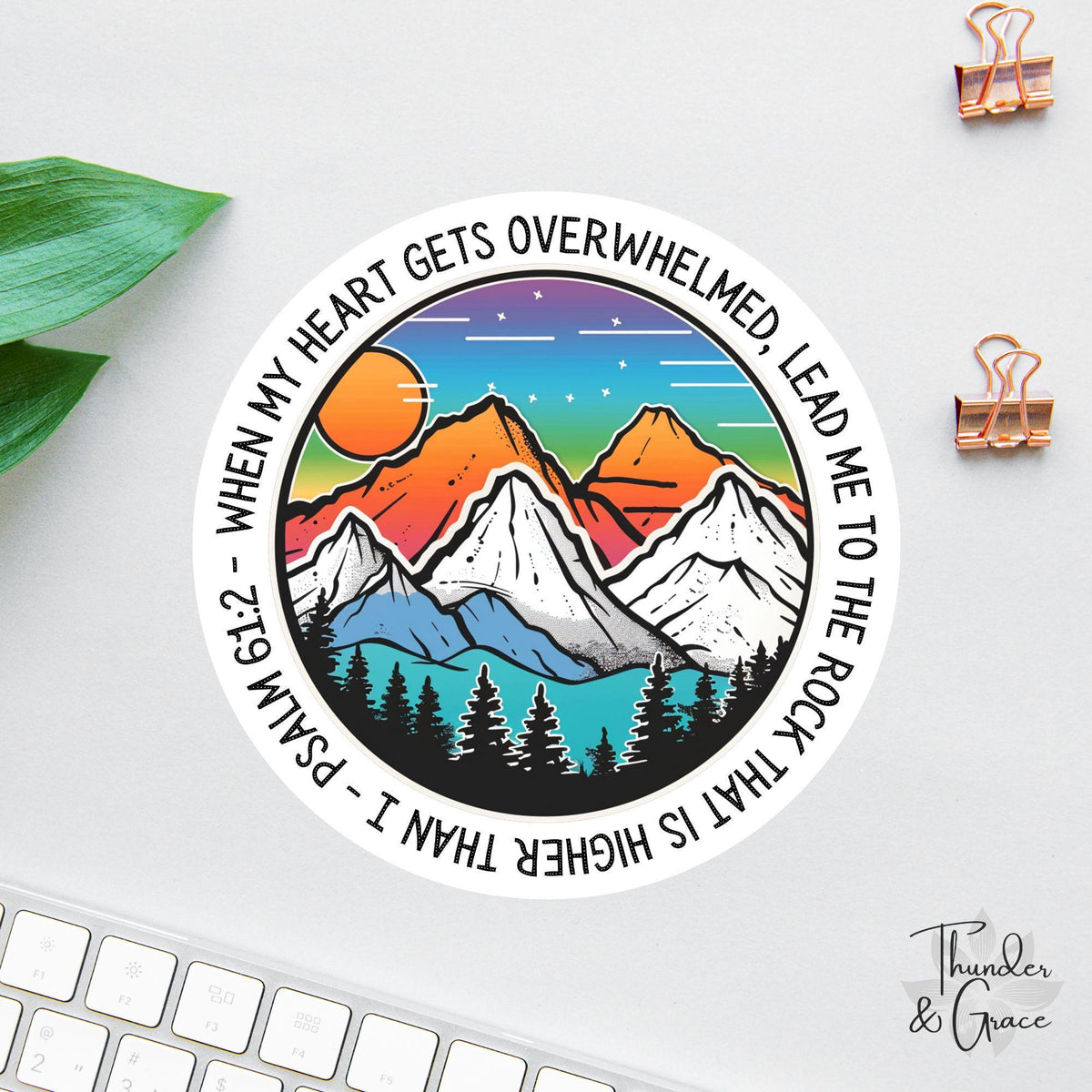 When My Heart Is Overwhelmed sticker