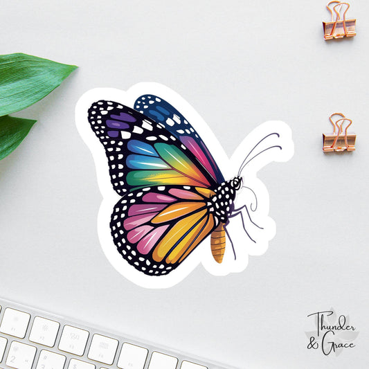 Rainbow Butterly sticker