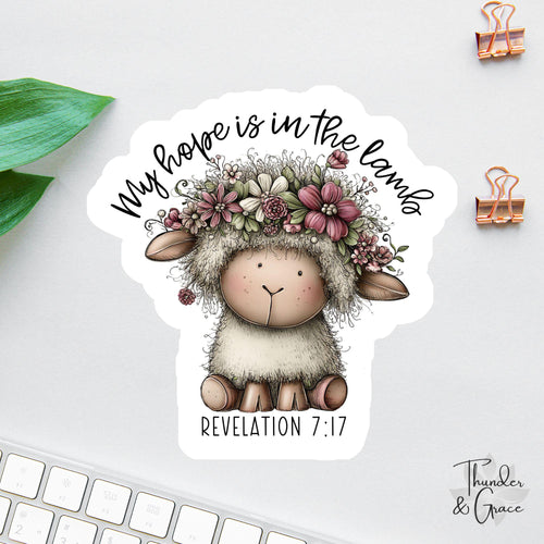 My Hope Is in the Lamb sticker