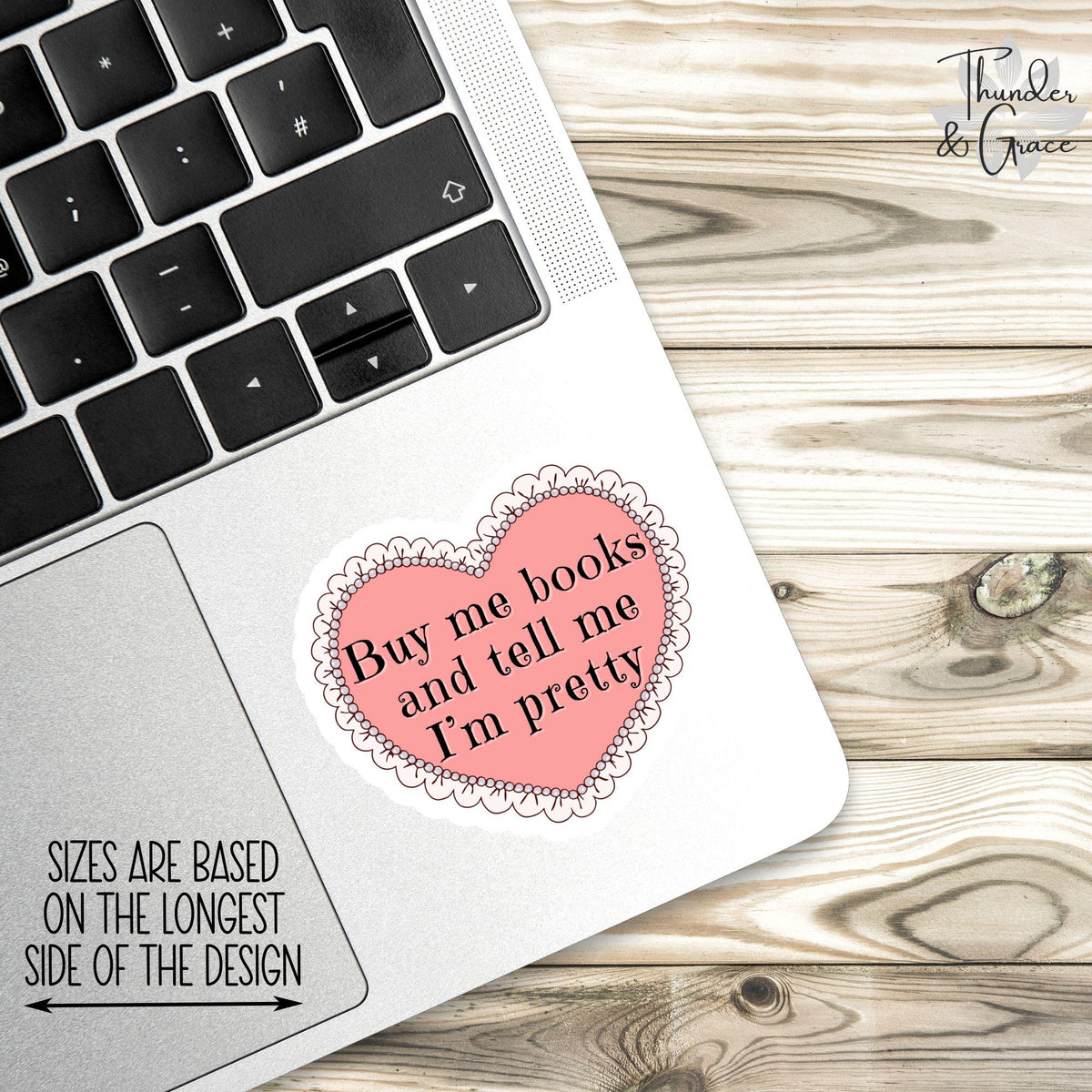 Buy Me Books and Tell Me I'm Pretty sticker – view 3