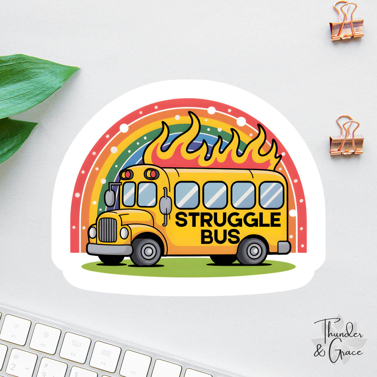 Funny Struggle Bus sticker